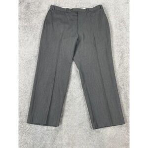 Brooks Brothers Pants Men 38x27 Gray Wool Designer Luxury Premium 346 Business